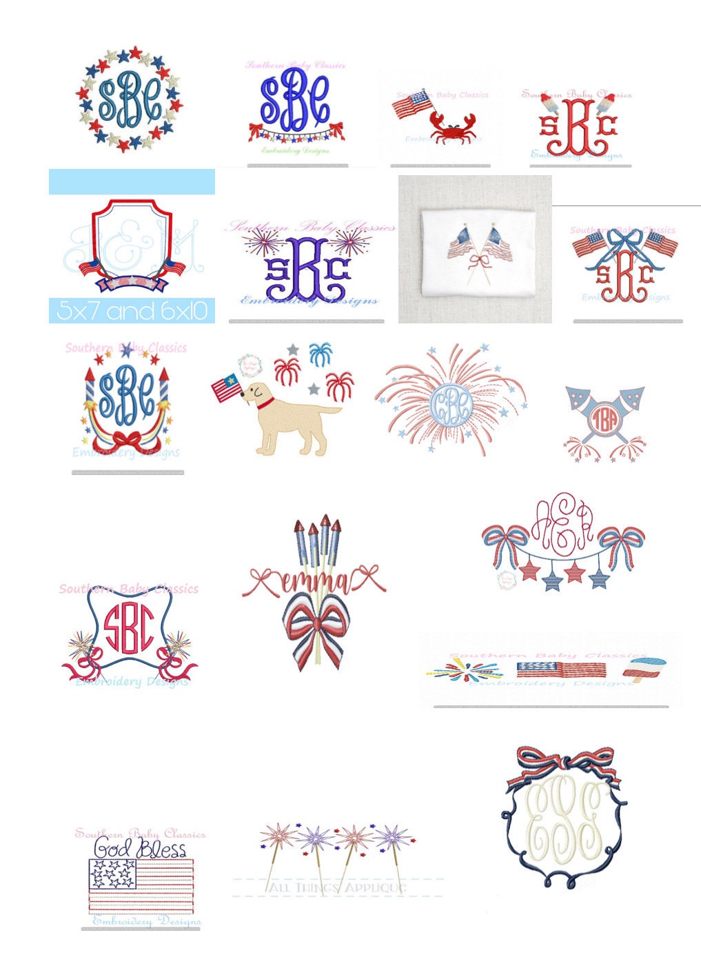 Monogrammed Patriotic Dress, Personalized Patriotic Dress, Monogrammed Sparkler Dress, Personalized July 4th Dress, Firework Dress