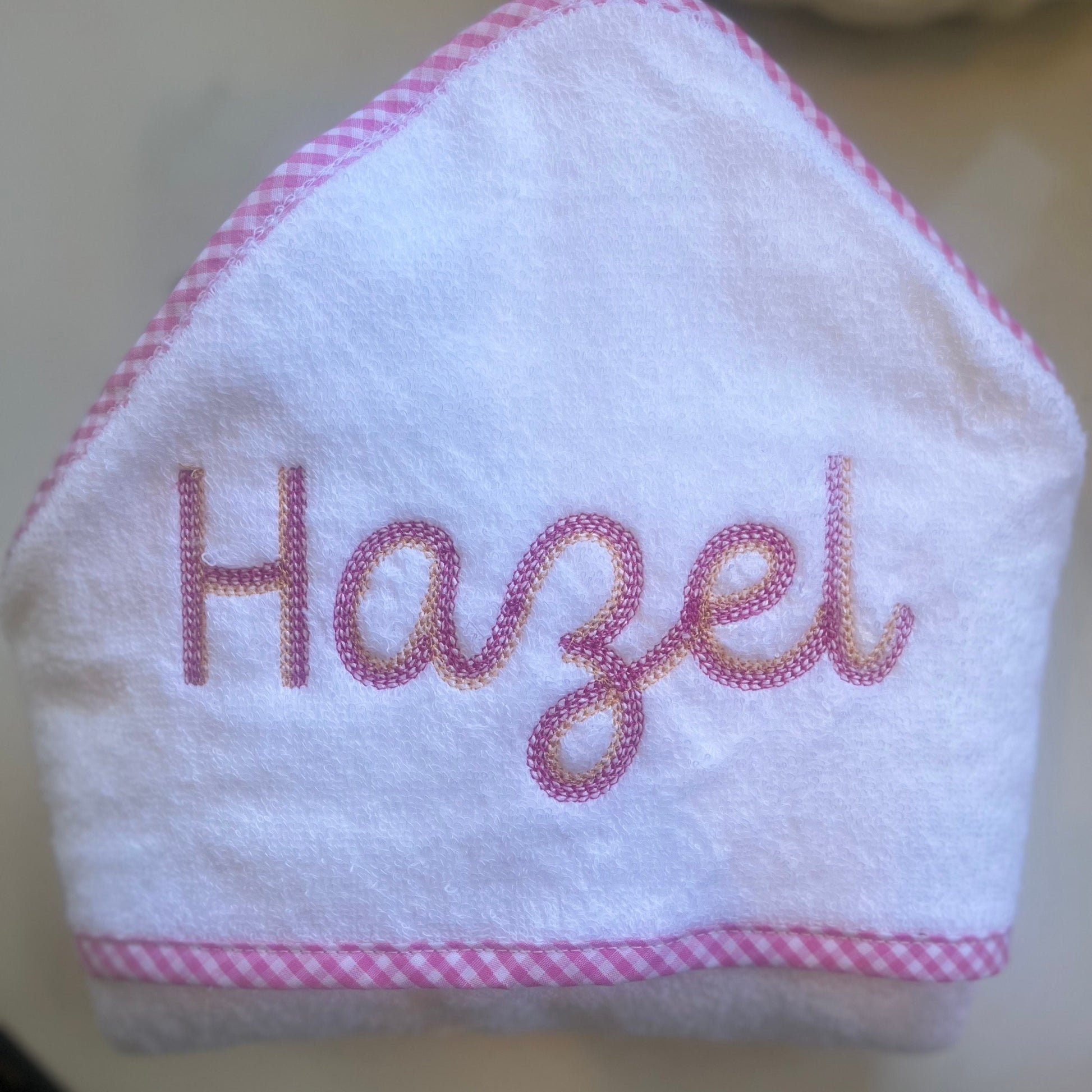 Monogrammed Hooded Bath Towel | Baby Girl Personalized Gift | Newborn Gift | Baby Shower Gift | Baby Boy Personalized Gift | Baby Bath Towel