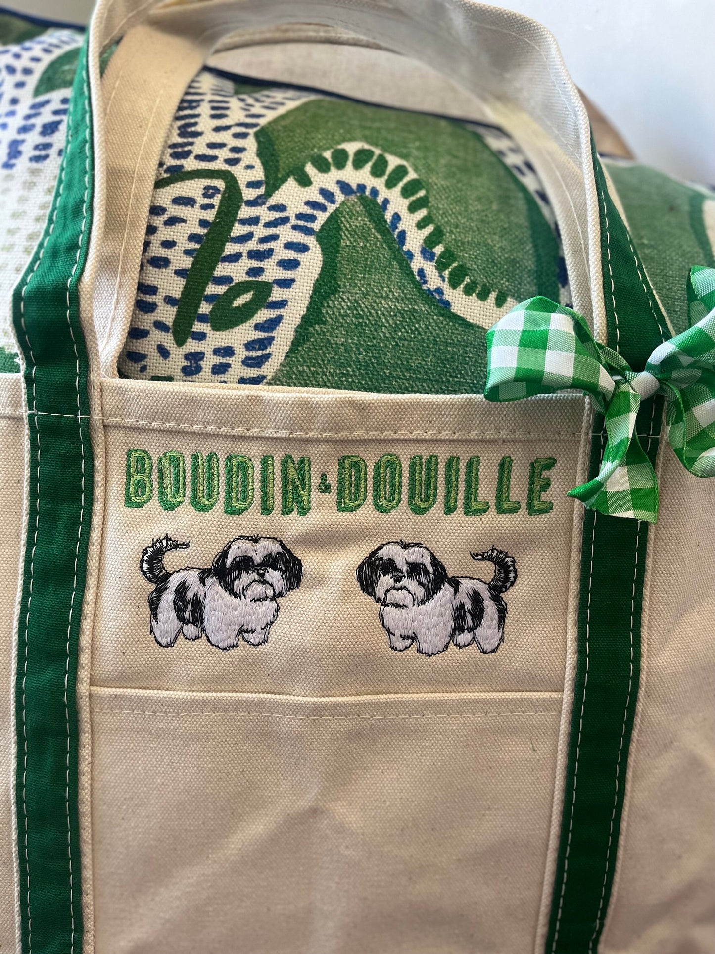 Monogrammed Large Pet Tote Bag, Personalized Canvas Dog Tote Bag, Custom Dog Breed Bag, Personalized Pet Bag, Pet Bag, Monogram Pet Bag