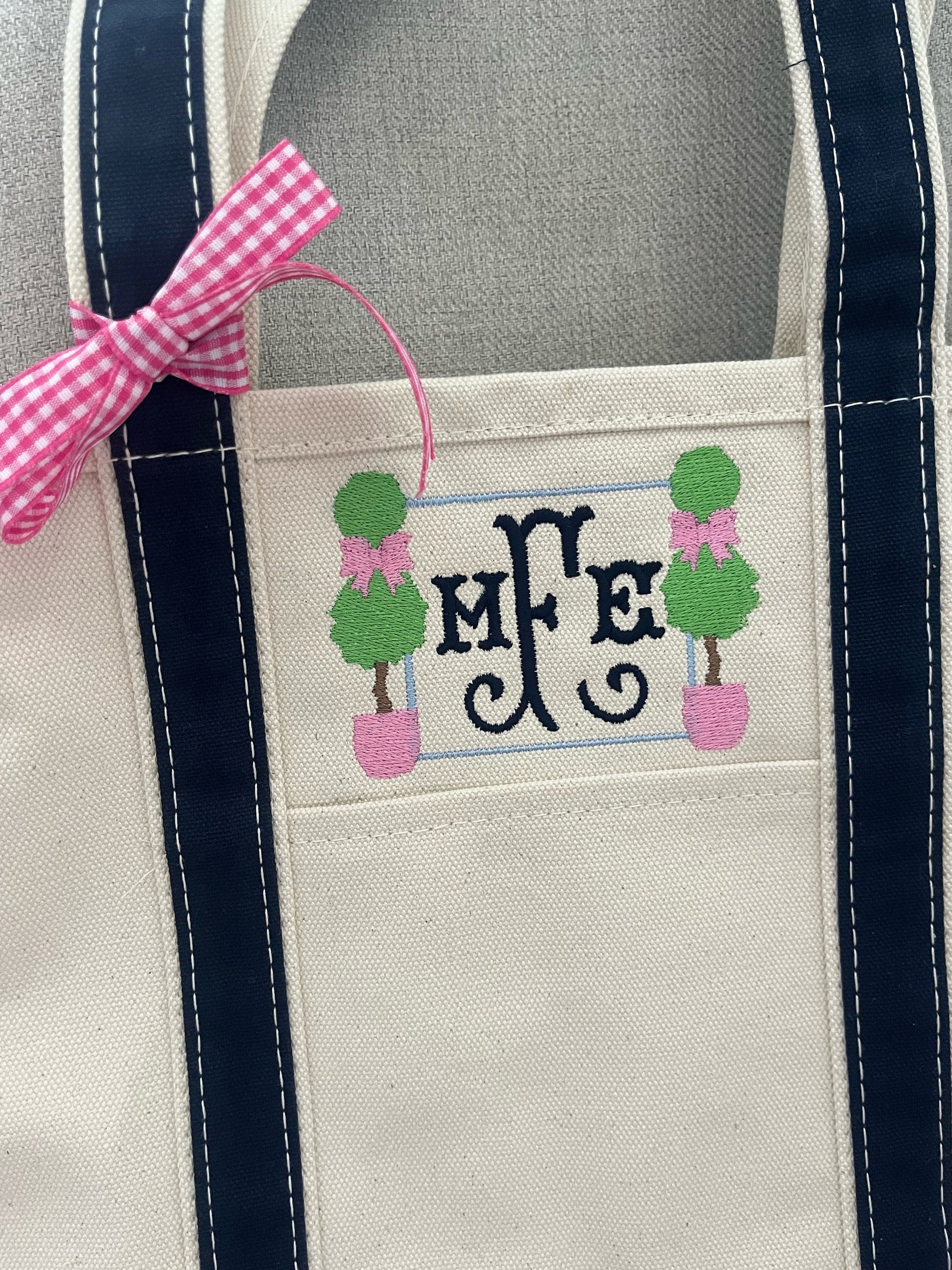 Monogrammed Medium Tote Bag, Personalized Canvas Boat Tote Bag, Custom Beach Bag, Personalized Diaper Bag, Pet Bag, Monogram Beach Bag