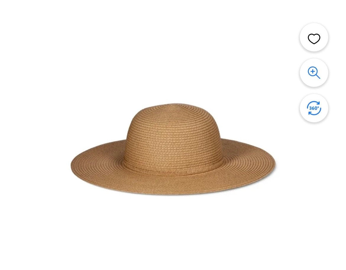 Monogram Straw Round Sunhat, Personalized Beach Hat, Embroidered Straw Hat, Two Initial Shadow Monogram Hat, Bachelorette Gift, Teacher Gift