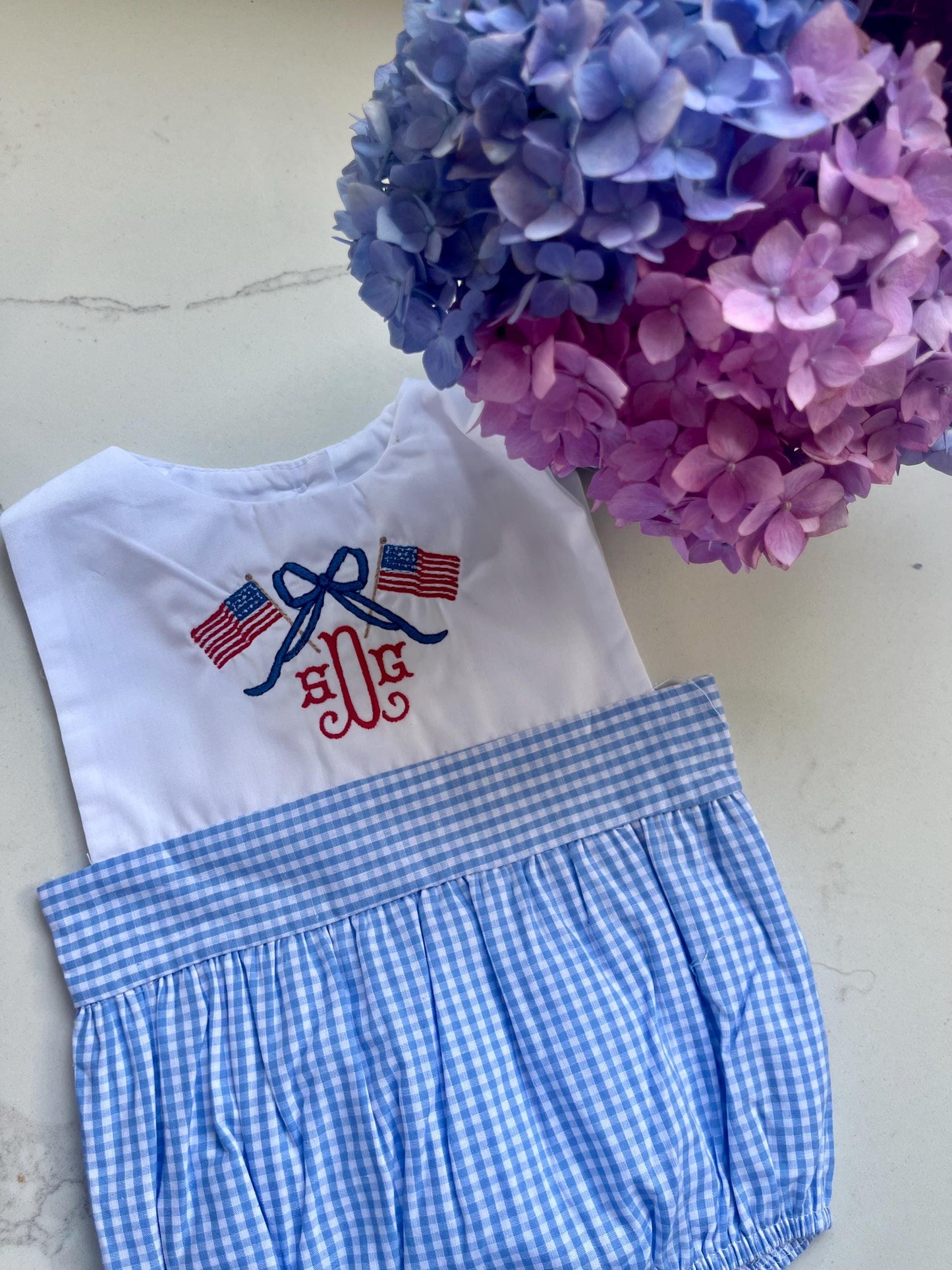 Monogrammed Patriotic Dress, Personalized Patriotic Dress, Monogrammed Sparkler Dress, Personalized July 4th Dress, Firework Dress