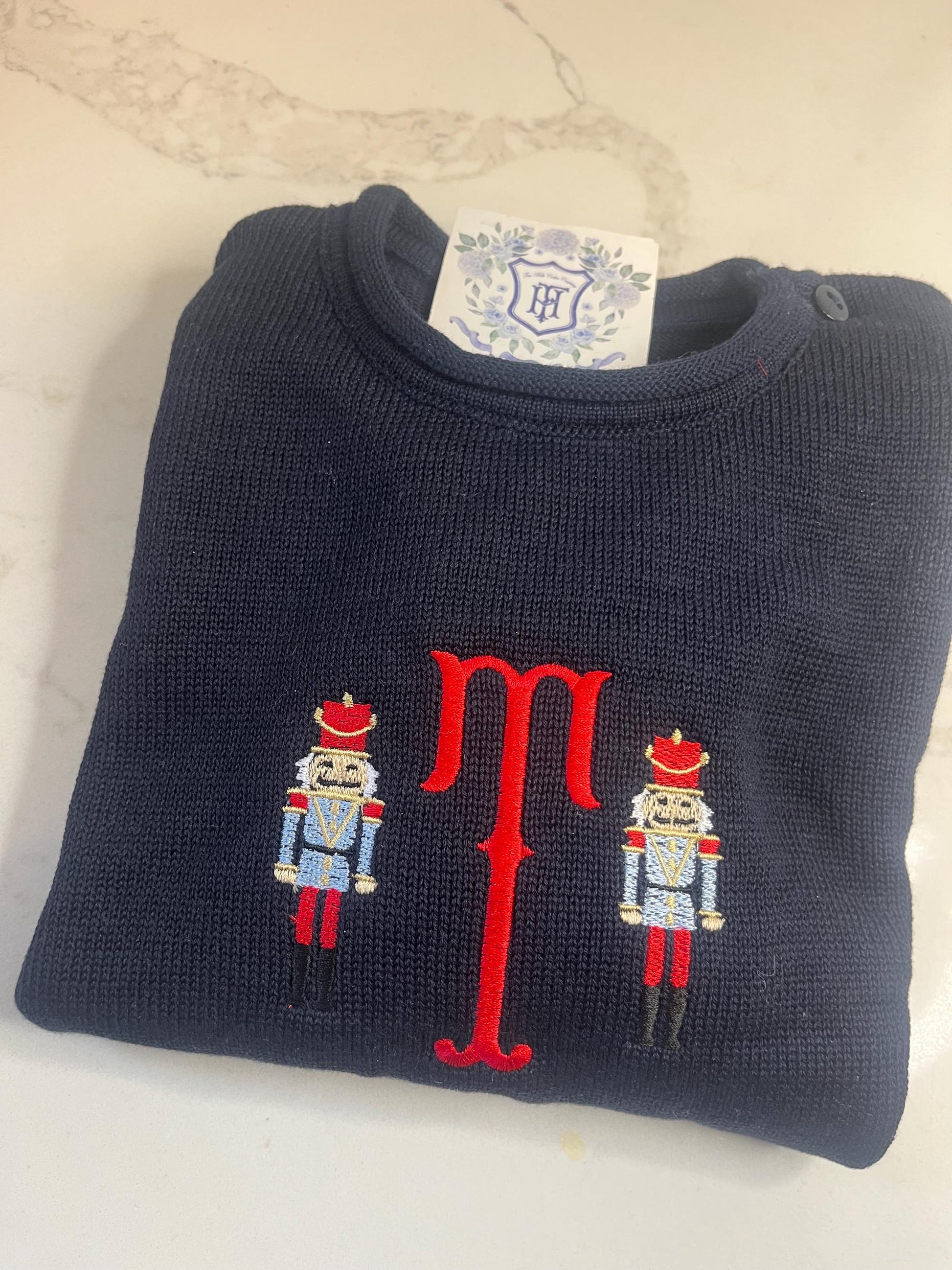 Christmas Monogrammed Rollneck Sweater | Personalized Sweater | Christmas Monogram Shirt | Nutcracker Sweater| Personalized Christmas Outfit