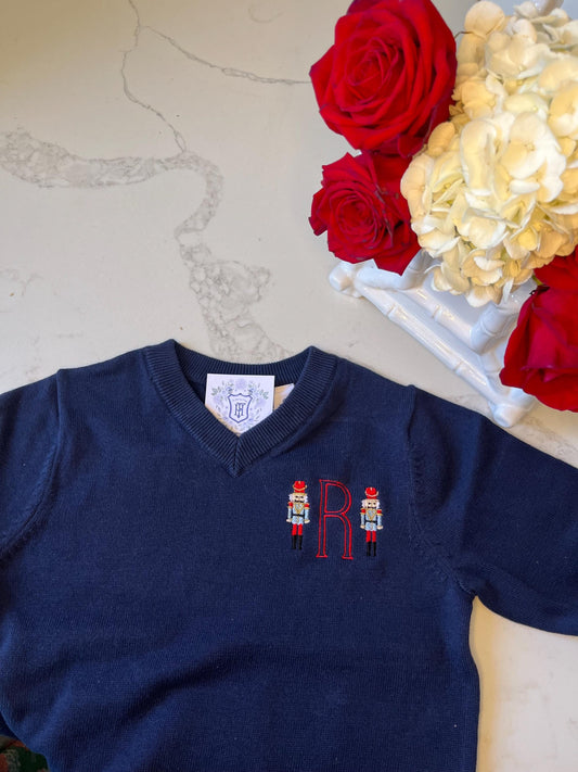 Christmas Monogrammed Knit Sweater | Personalized Sweater | Christmas Monogram Shirt | Christmas Tree Sweater| Personalized Christmas Outfit