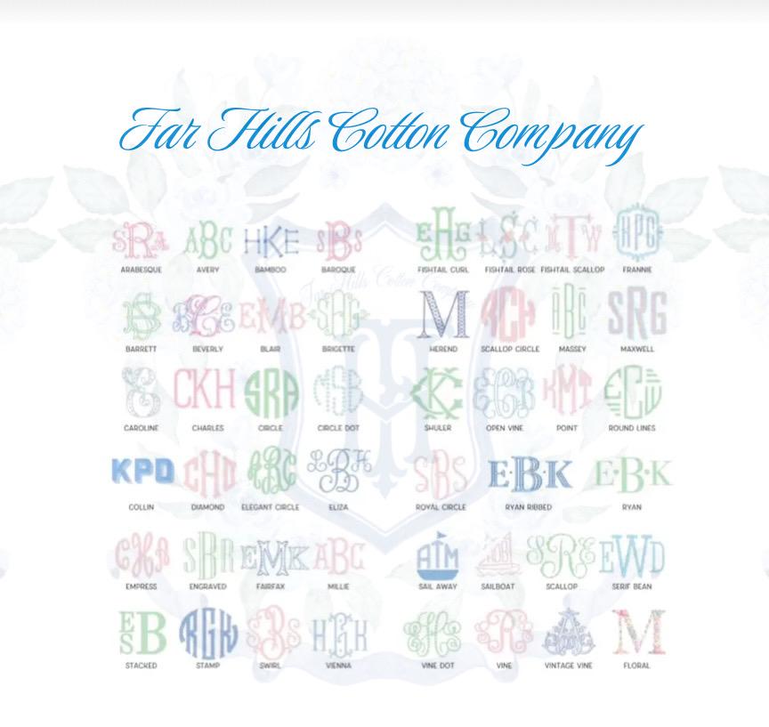 Monogrammed Applique Cotton Hand Towel: Personalized Embroidered Bath Decor